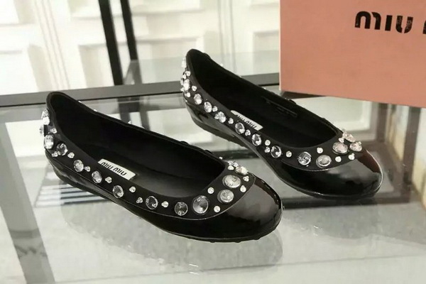 MIUMIU Shallow mouth flat shoes Women--002